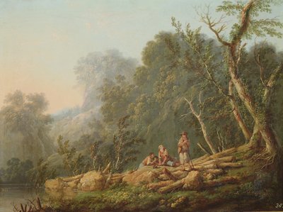 Landschap, 1773 door Jean Baptiste Pillement